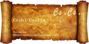 Csibi Csilla névjegykártya
