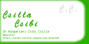 csilla csibi business card